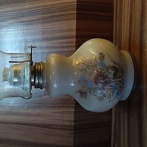 Vintage Kaadan Ltd floral oil lamp